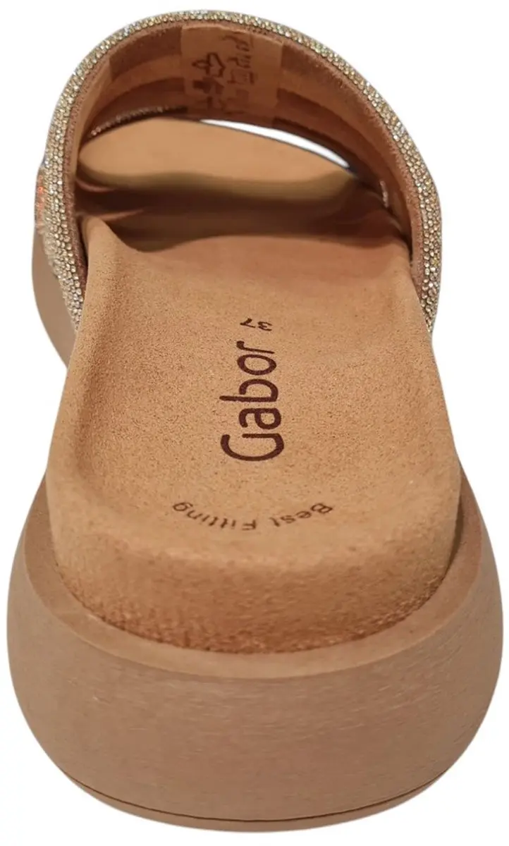 Gabor Best Fitting Dames Slipper Strass - Goud - afbeelding 4 van 6