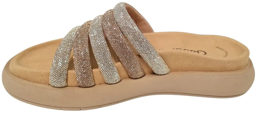 Gabor Best Fitting Dames Slipper Strass - Goud - afbeelding 5 van 6