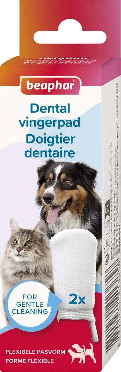 Beaphar Dental Vingerpads - 2 Stuks