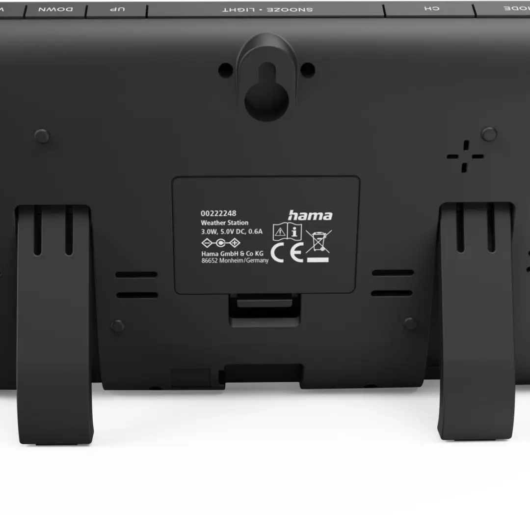 Hama Hawaii Weerstation met wifi - Buitensensor - Zwart - afbeelding 5 van 6