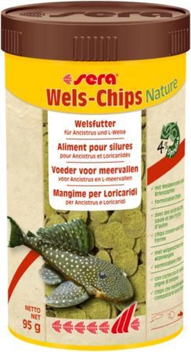 Sera Wels-Chips Nature Vissenvoer 100ml