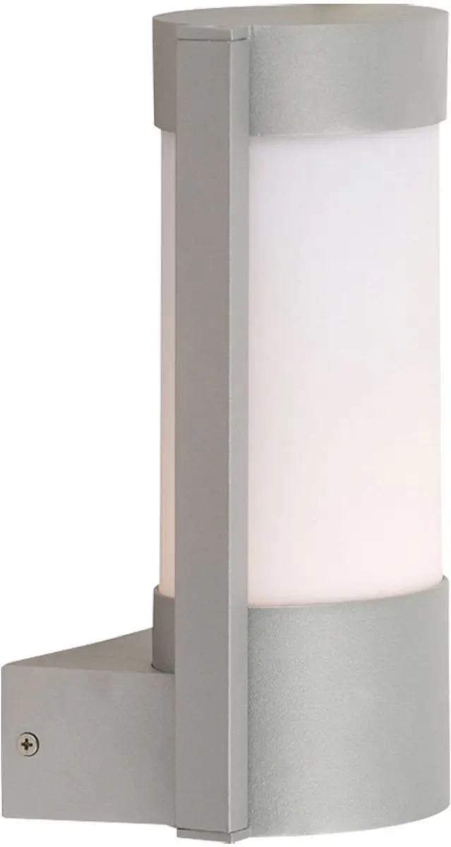 Wandlamp Wandlamp Huis Wandlamp Buitenlamp, weerbestendig IP44, zilver, 1x LED 2