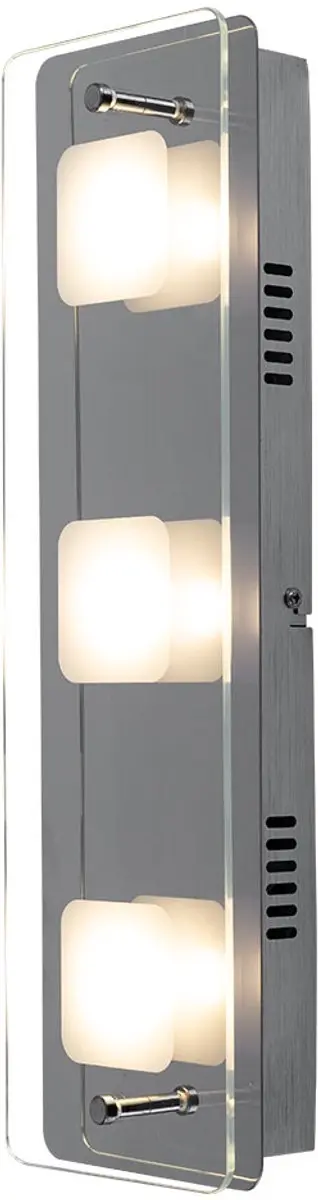 LED design wandlamp glazen spot werk woonkamer verlichting chroom lamp Globo 492