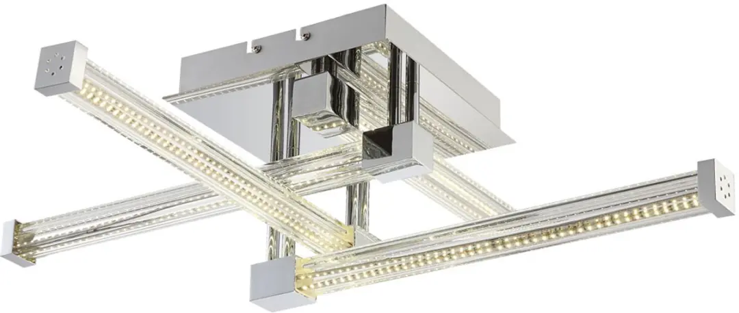 25,6 Watt LED plafondlamp glazen staven woonkamerlamp Globo 68064-4