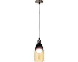 Plafondspot hanglamp design zwart glas champagne verlichting Globo 15516