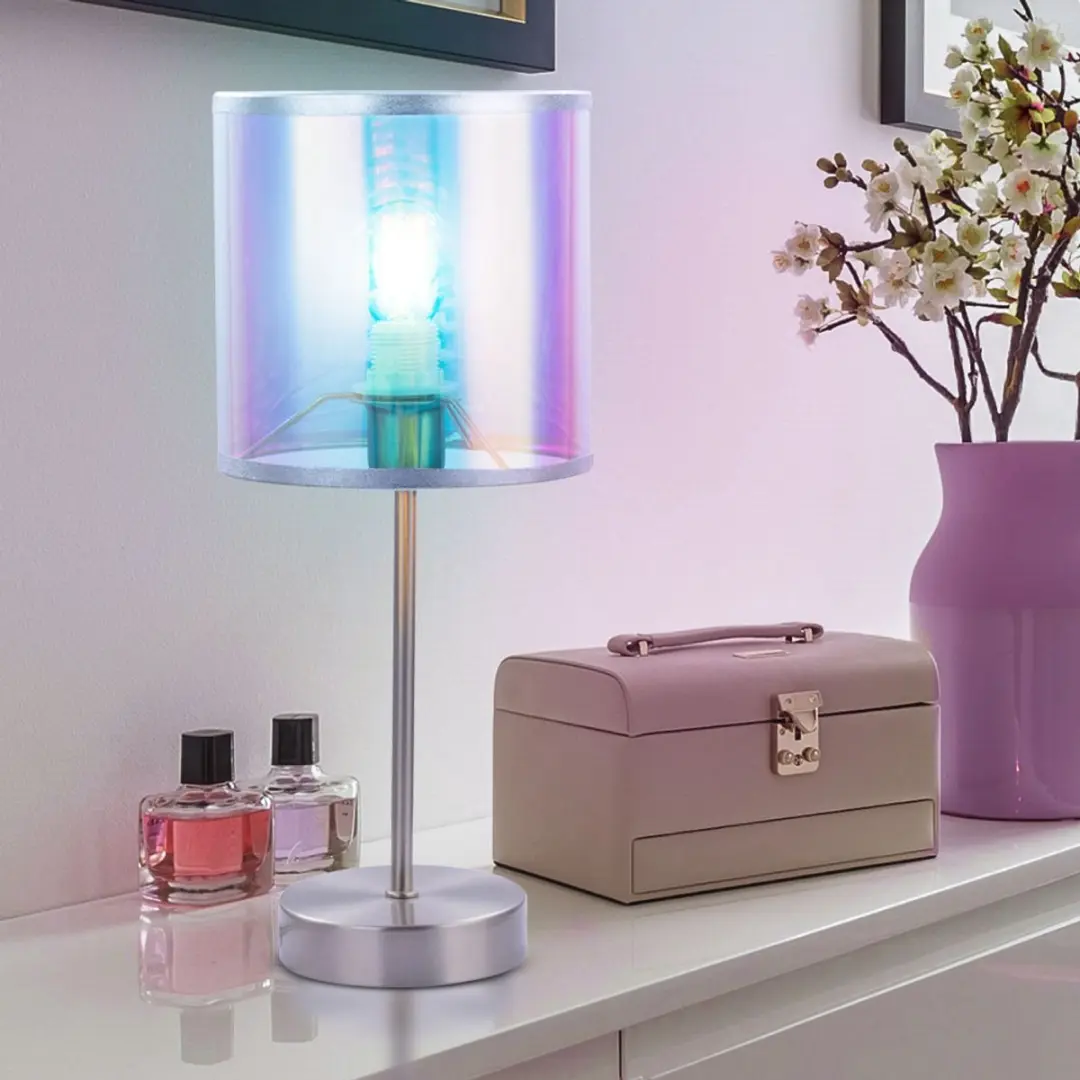 Textiel tafellamp woonkamer slaapkamer verlichting leeslamp nachtlamp veelkleuri
