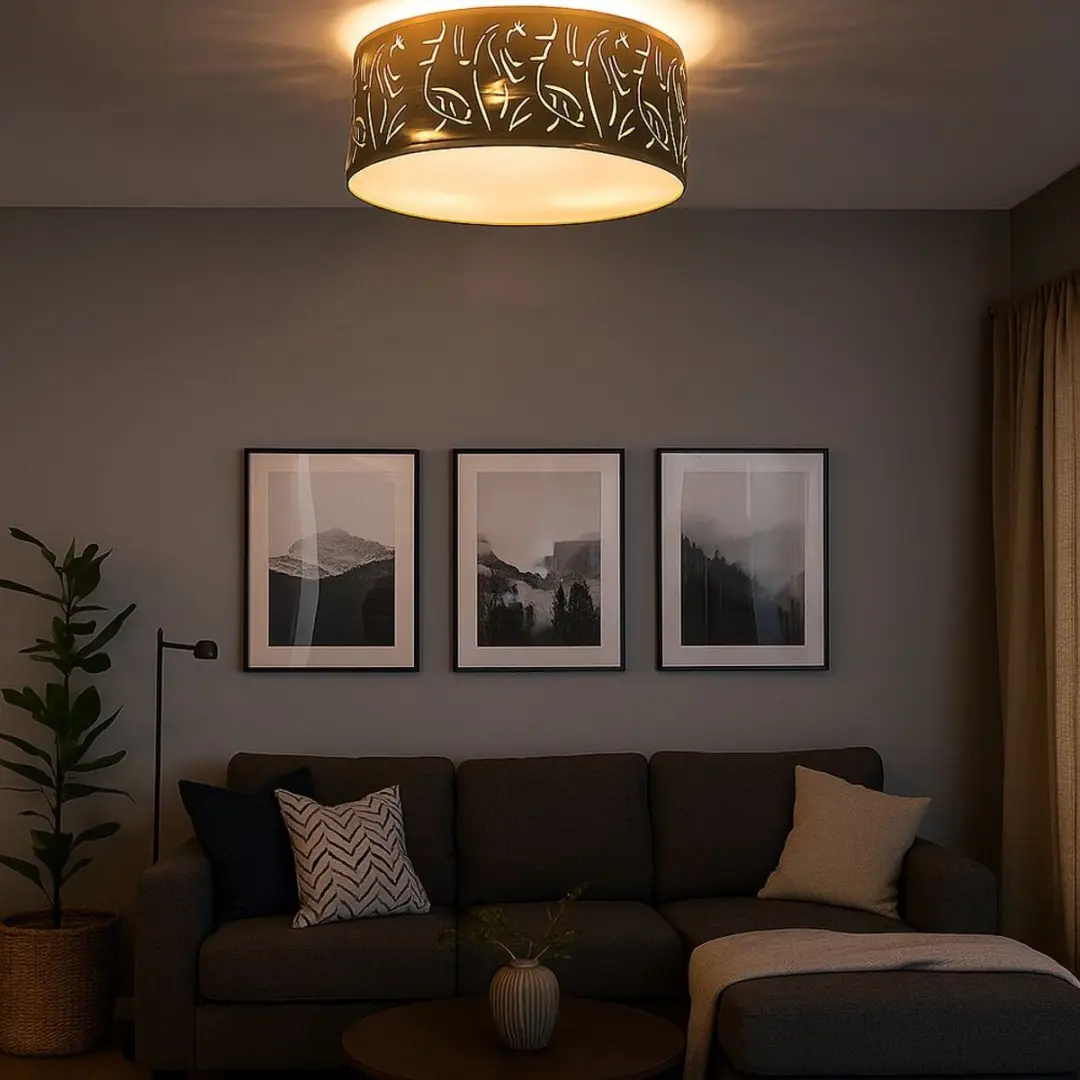 Design plafondspot GOLD Woonkamerverlichting Deco stanslamp Globo 15359D