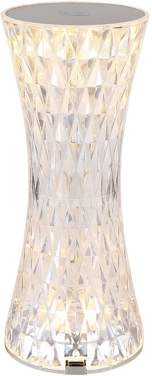 Tafellamp Decoratieve lamp met kleurwissel LED tafellamp kristal look Woonkamerl
