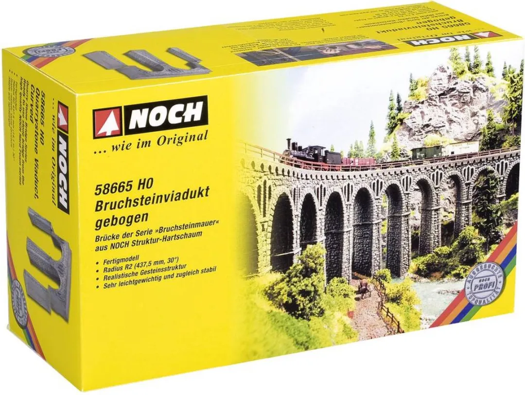 Noch Spoorbrug Gebogen Schaal H0