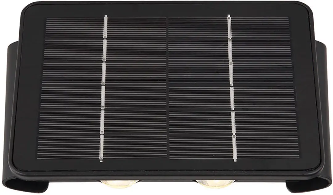 Solarlamp zwart buitenlamp balkon wandlamp modern hoekige tuinlamp batterij huis
