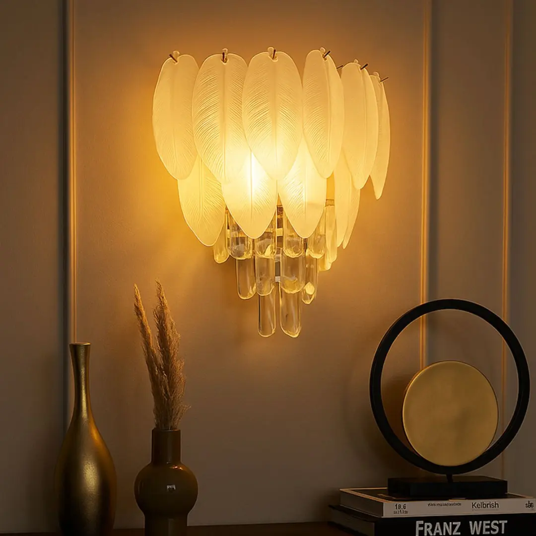 Wandlamp - chroom - DALTON - glas - bedlampje - E14 - 15886W - Globo - afbeelding 2 van 6