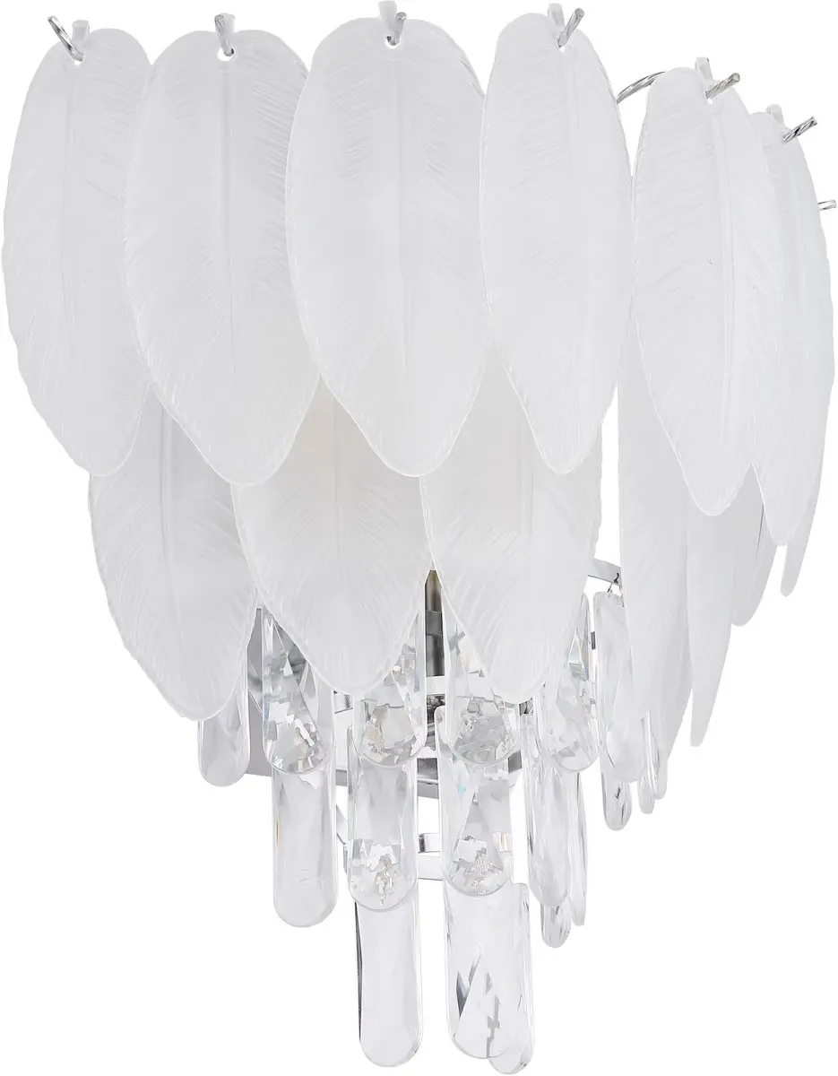 Wandlamp - chroom - DALTON - glas - bedlampje - E14 - 15886W - Globo - afbeelding 4 van 6