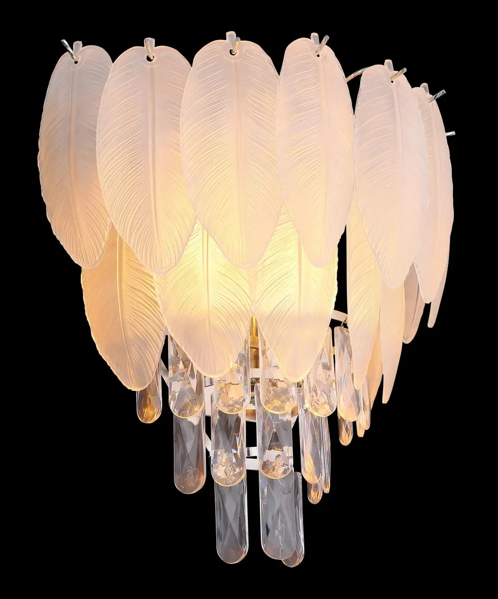 Wandlamp - chroom - DALTON - glas - bedlampje - E14 - 15886W - Globo - afbeelding 3 van 6