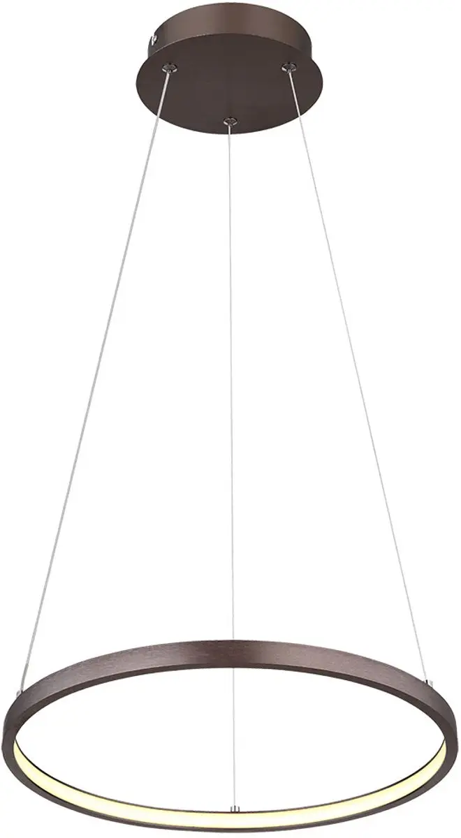 Hanglamp Pendelplafondlamp Eetkamerlamp Woonkamerlamp, metaal koffiekleurig kuns