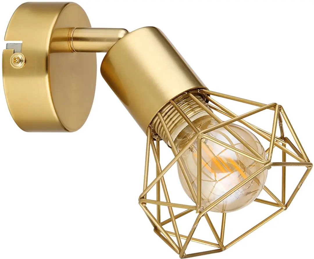 Wandlamp Wandlamp Ganglamp Slaapkamerlamp Woonkamerlamp, metaal goud, beweegbare