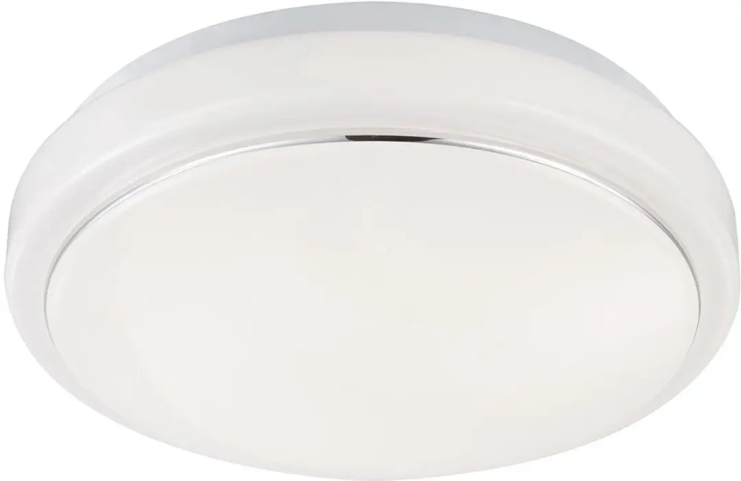 Plafondlamp LED woonkamerlamp modern, aluminium wit, 1x LED 8W 550Lm warm wit, D