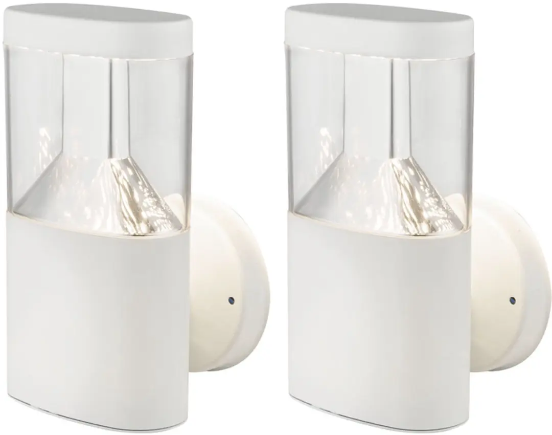 Wandlamp outdoor wandlamp roestvrij staal LED tuinlamp outdoor wit, 7W 450lm war