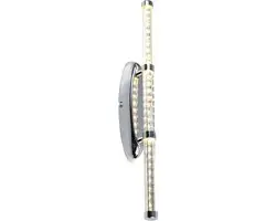 Wandlamp, spiegellamp, slaapkamerlamp, woonkamerlamp, ruwe vorm, chroom blank, 1