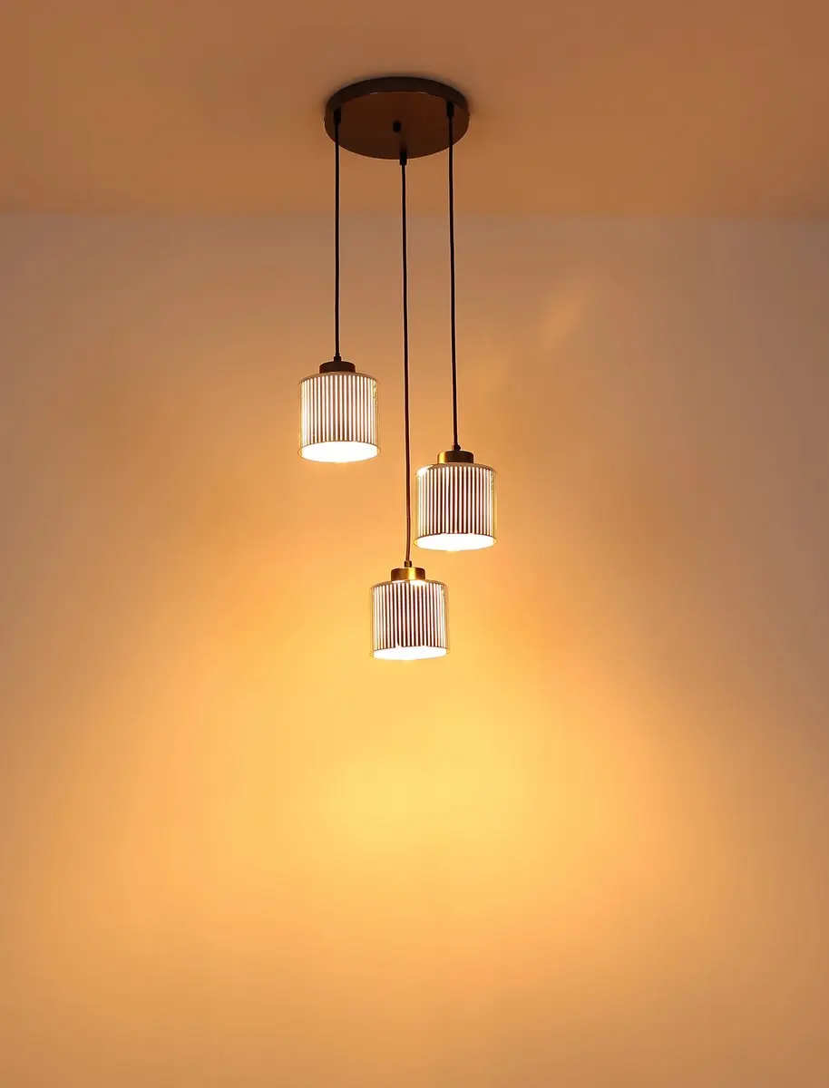 Globo Felicia hanglamp gunmetal 3-lichts - 16056-3HR - afbeelding 4 van 5