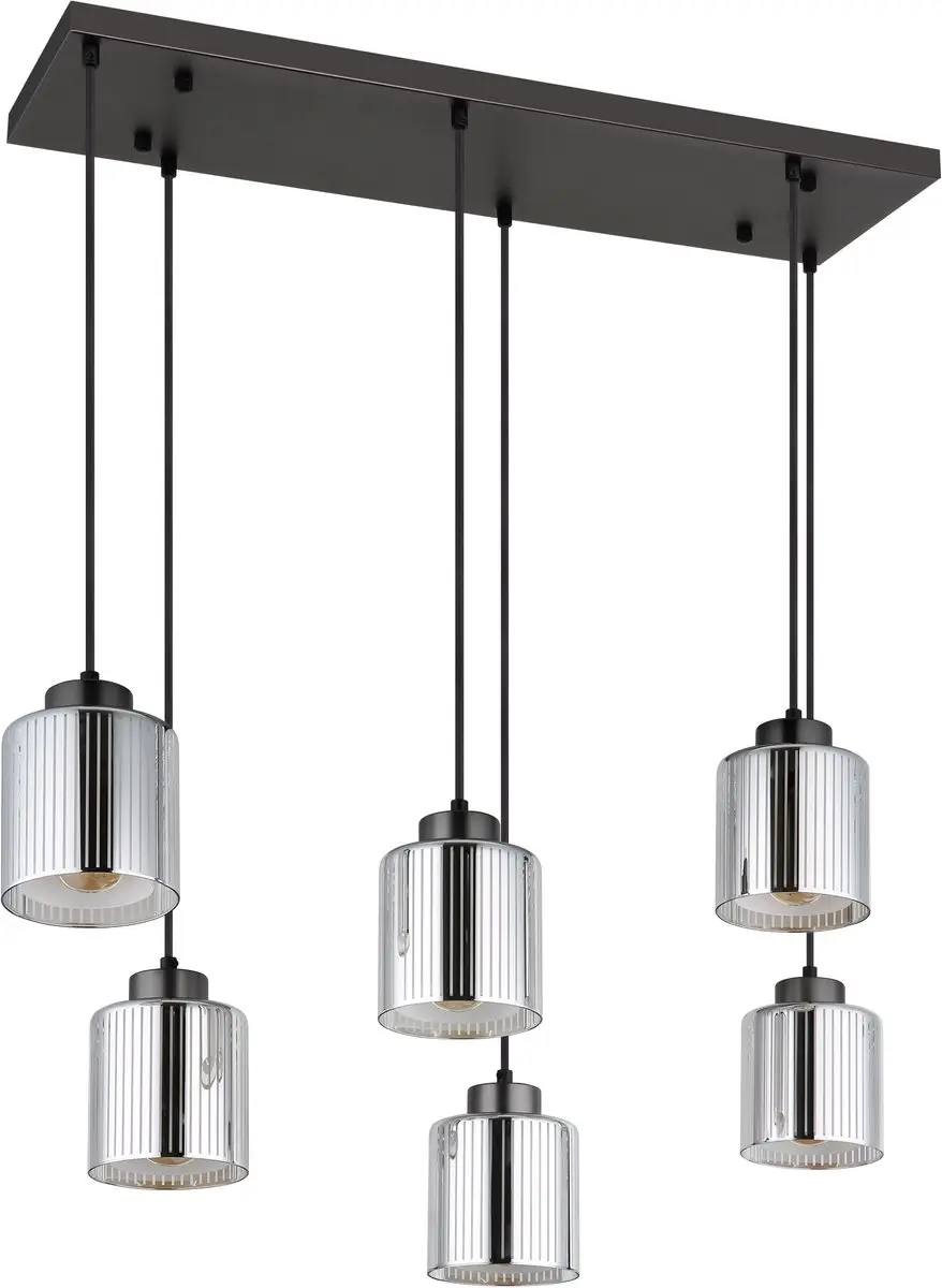 Globo Felicia Hanglamp 16056-6H - 6-lichts - Gunmetal - afbeelding 2 van 6