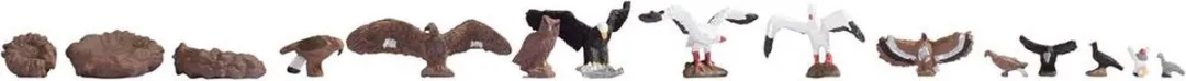 Noch H0 Vogelfiguren Set - Meerkleurig