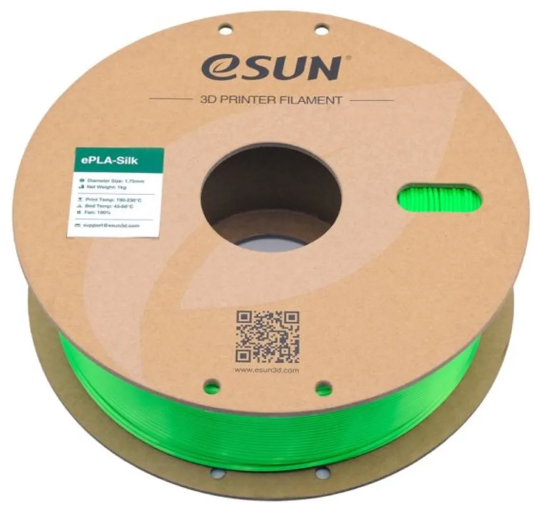 ESUN ePLA-Silk Groen 1.75mm 3D Filament - 1kg