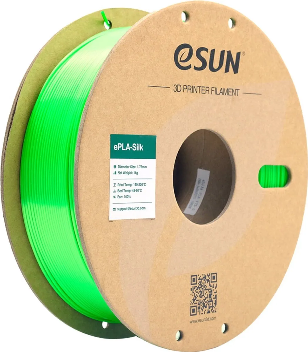 ESUN ePLA-Silk Groen 1.75mm 3D Filament