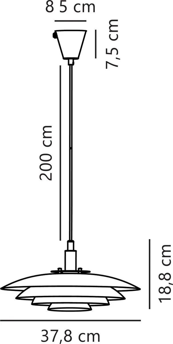 Nordlux Bretagne Hanglamp Ø38cm G9 - Koper
