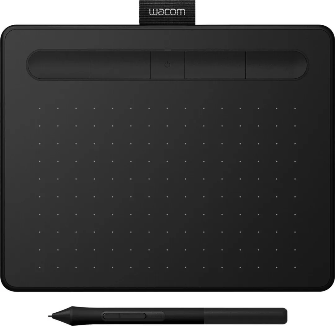 Wacom Intuos Pen & Bluetooth Small - Tekentablet - 152 x 95 mm - Zwart