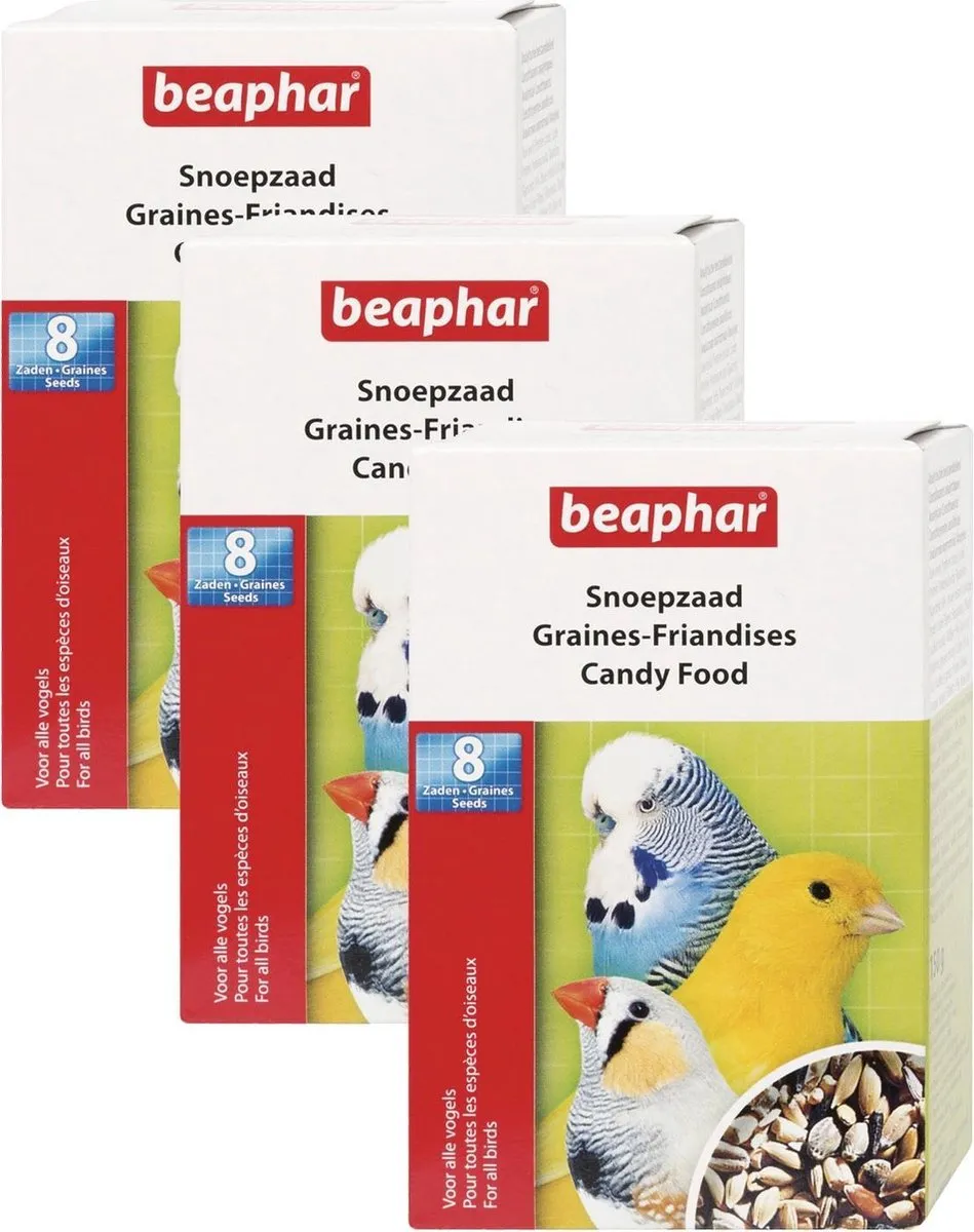 Beaphar Snoepzaad 450g - 3 Stuks