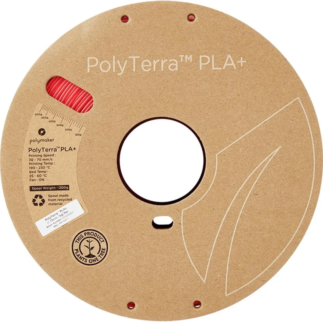 Polymaker PM70977 PLA+ Filament 1.75mm 1000g Rood