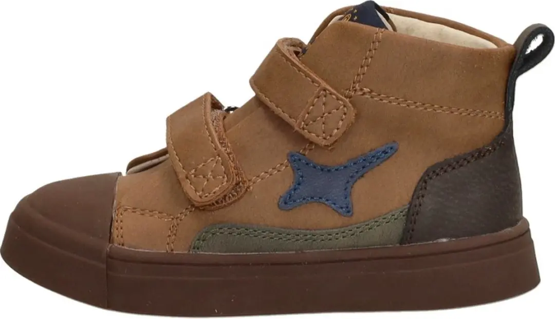 Shoesme Klittenband Hoog Klittenbandschoenen Jongens - Cognac Leer - Maat 30 - afbeelding 2 van 6