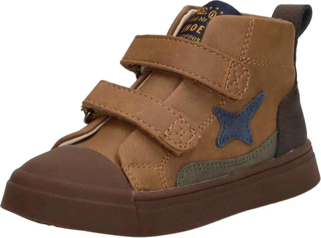 Shoesme Klittenband Hoog Klittenbandschoenen Jongens - Cognac Leer - Maat 30 - afbeelding 4 van 6