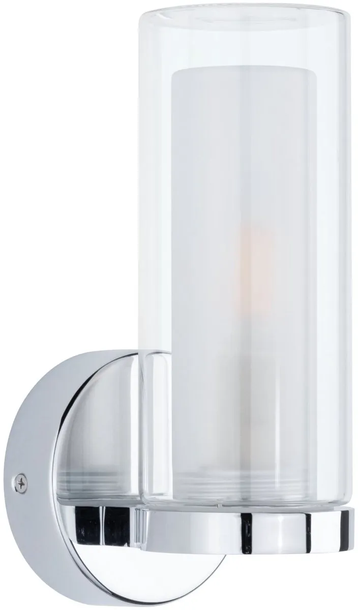Paulmann Selection Luena Wandlamp IP44 E14 20W - Chroom/Glas