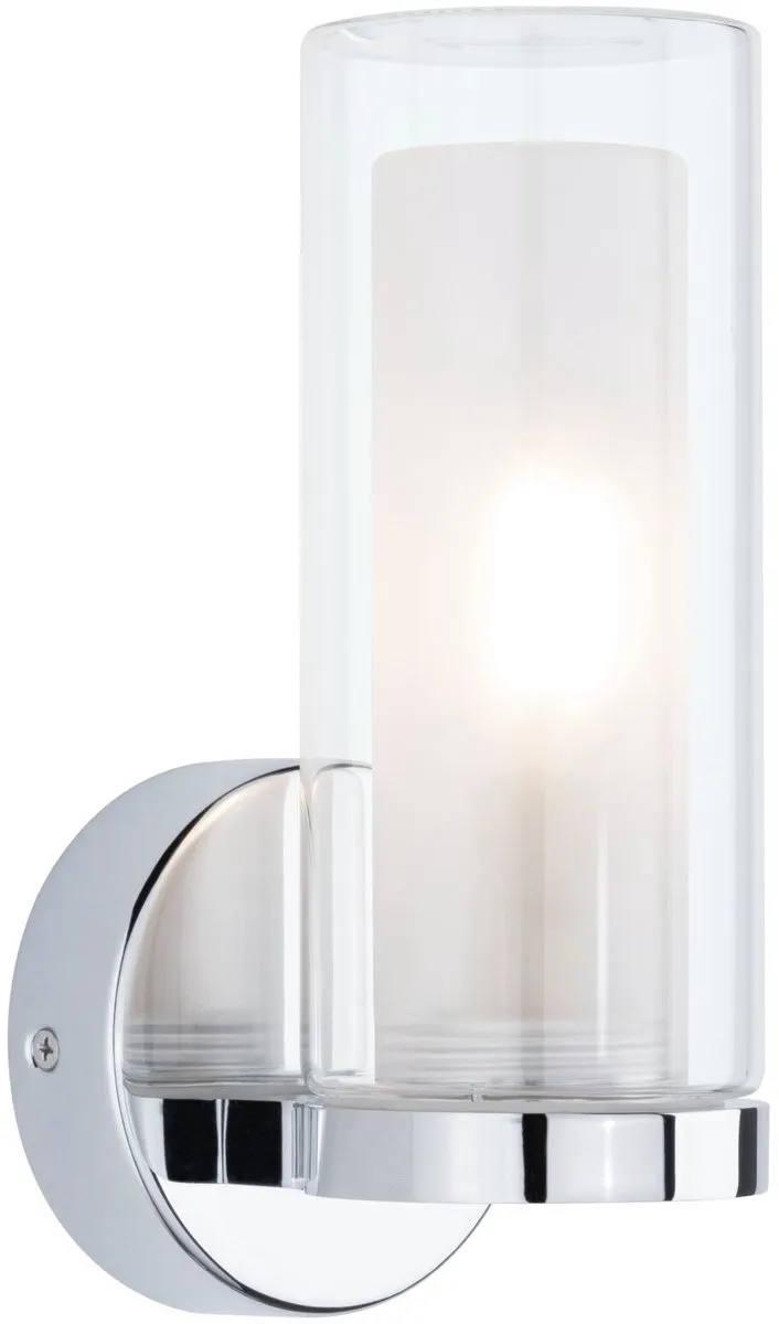 Paulmann Selection Luena Wandlamp IP44 E14 20W - Chroom/Glas