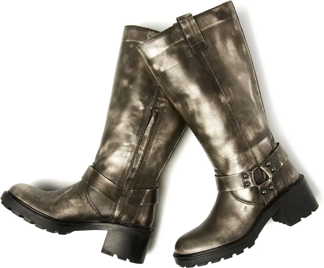 Lazamani Salome Dames Biker Boots Leer - Maat 39 - afbeelding 2 van 4