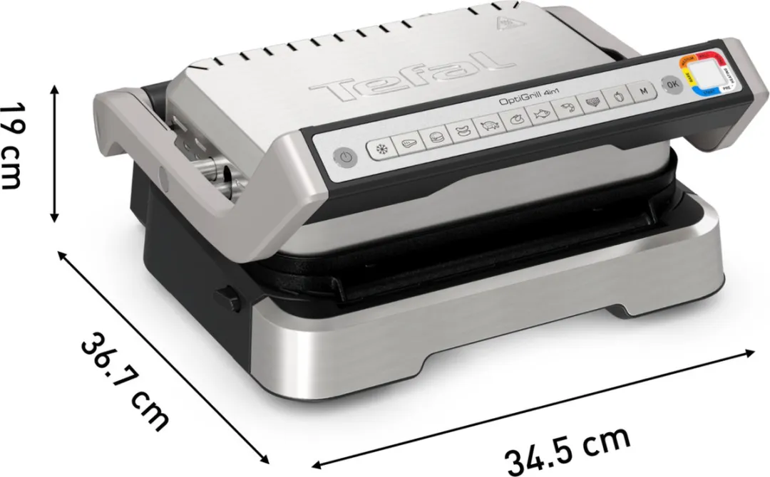 Tefal OptiGrill 4in1 GC774D Contactgrill - 2100W - RVS - afbeelding 6 van 6