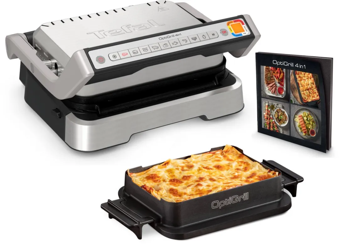Tefal OptiGrill 4in1 GC774D Contactgrill - 2100W - RVS
