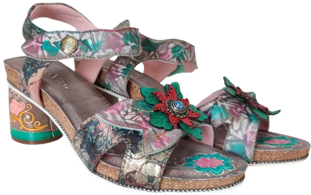 Laura Vita Framboiseo 33 Dames Sandalen - Grijs - afbeelding 5 van 6