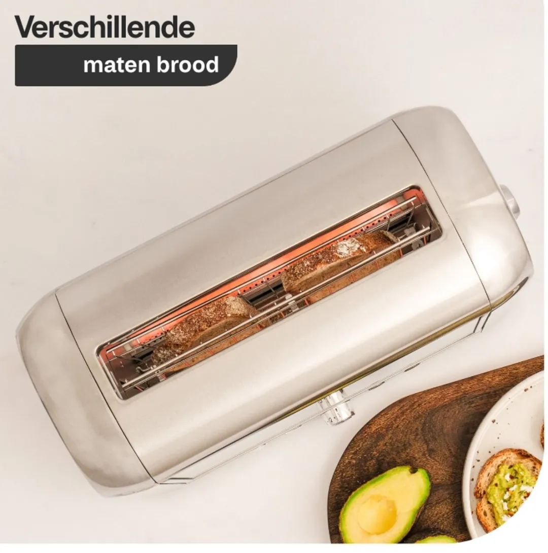Magimix Vision Toaster 11538NL - Mat Chroom - 2 Sandwiches - 1450W
