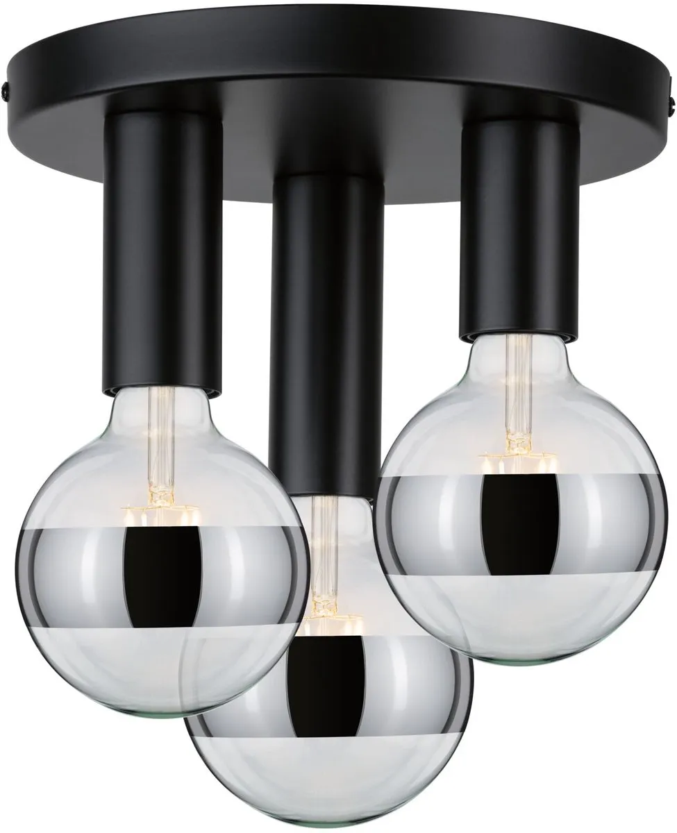 Paulmann Neordic Skogen Plafondlamp E27 - 3x20W - Ø24cm - Zwart