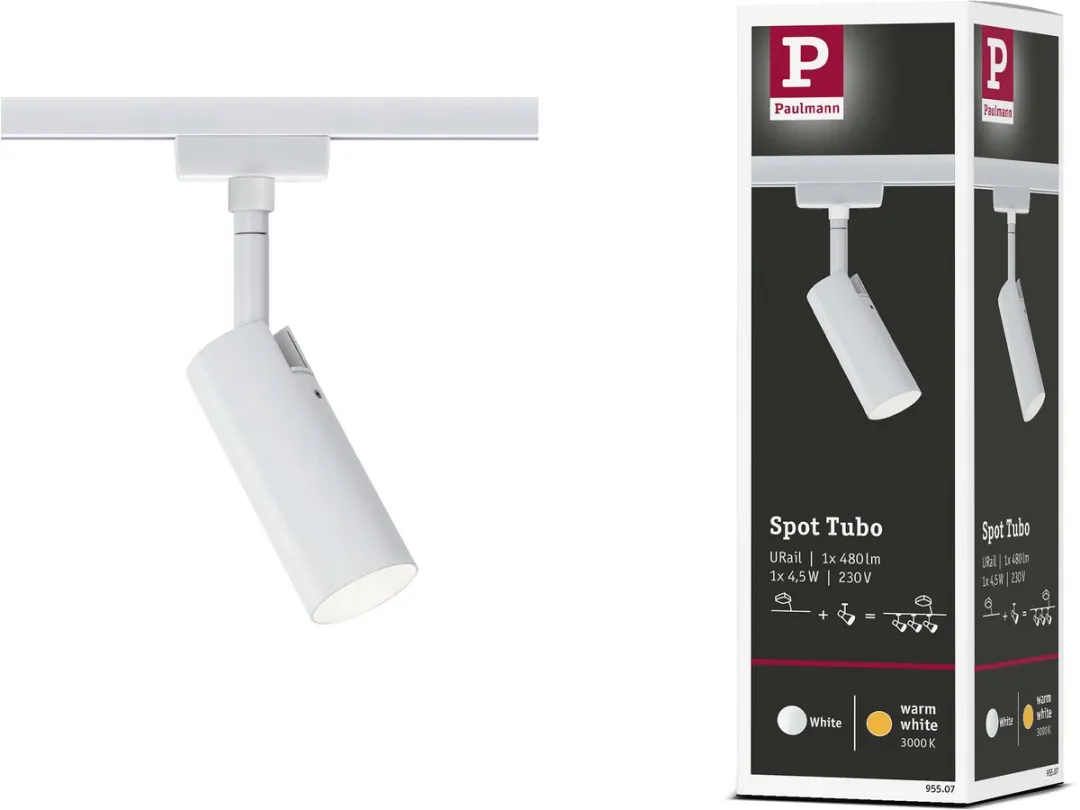 Paulmann Tubo 95507 LED Railsysteemlamp 5W Warmwit