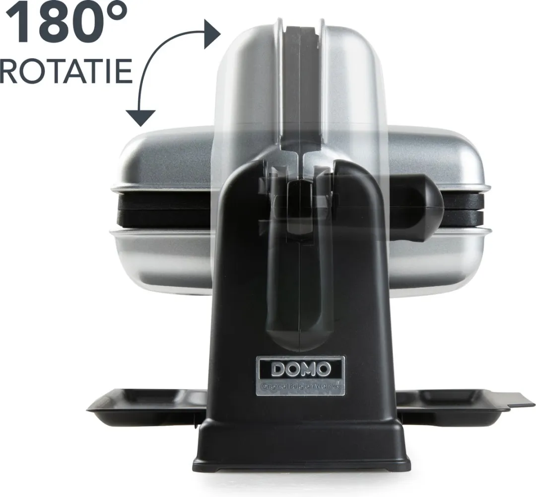 Domo DO9272W Roterend Wafelijzer 1400W - 2 Wafels