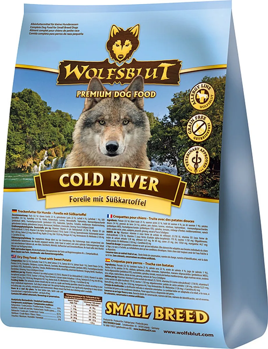 Wolfsblut Adult Cold River Small Breed Hondenvoer 2kg