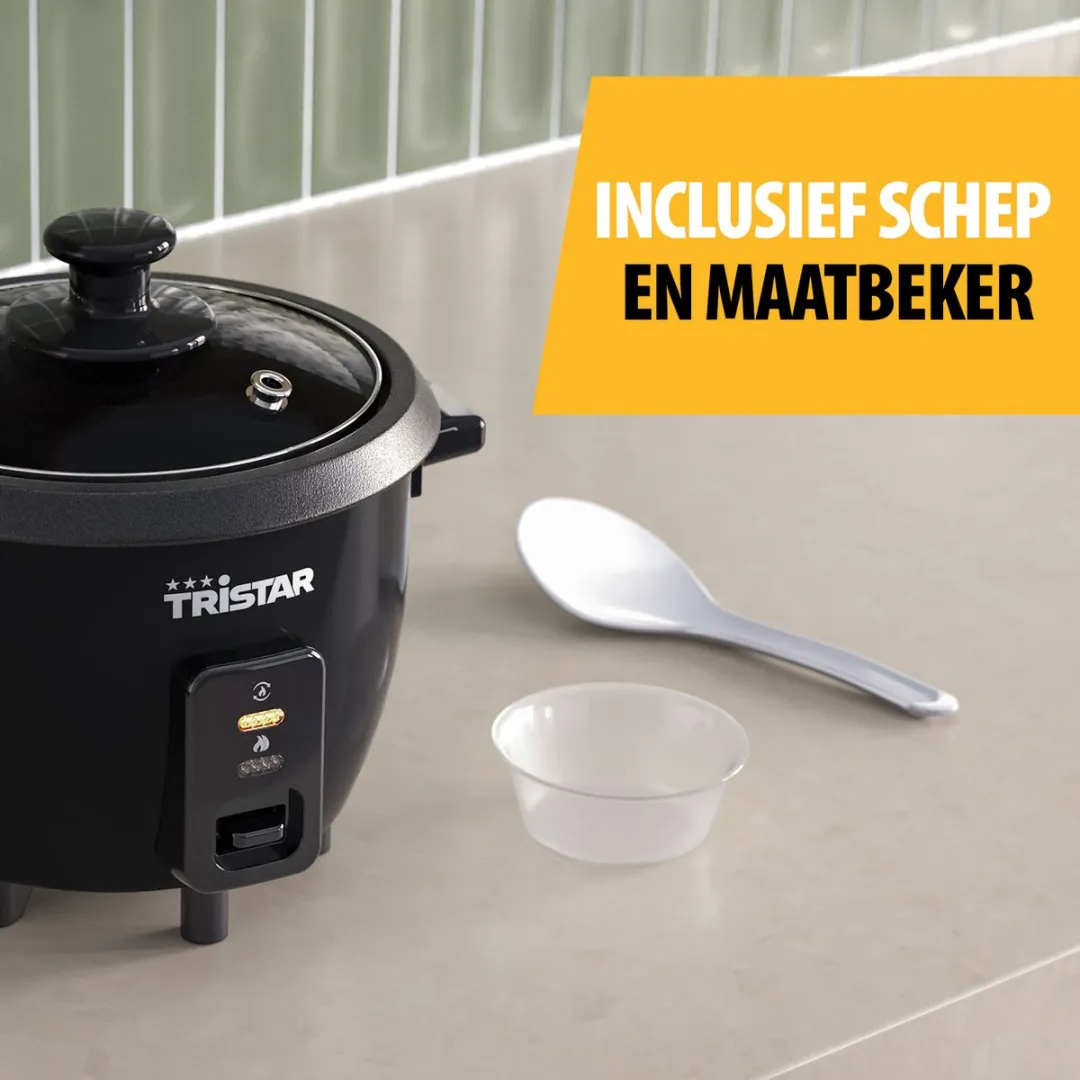 Tristar RK-6141 Rijstkoker 0.6L - 3 Personen - Zwart - afbeelding 6 van 6