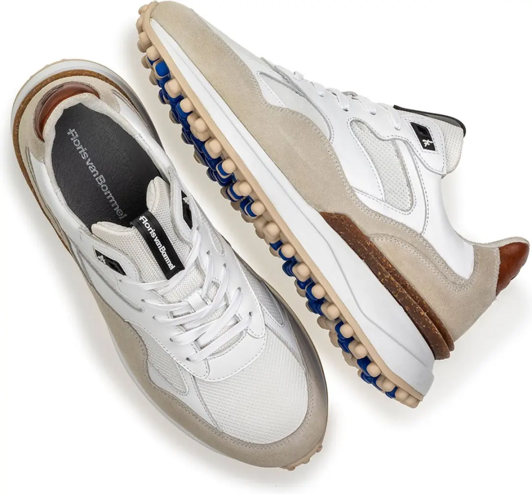Floris van Bommel Noppi 18.03 Sneakers - Wit Suede - afbeelding 3 van 6