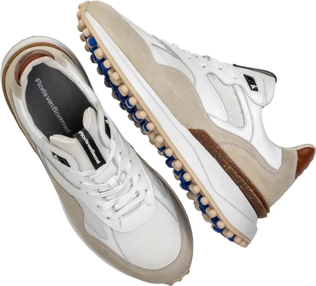 Floris van Bommel Noppi 18.03 Sneakers - Wit Suede - afbeelding 6 van 6
