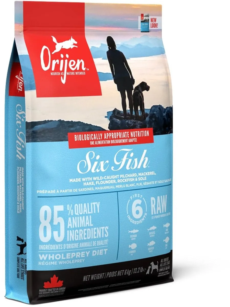 Orijen Six Fish Whole Prey Hondenvoer 6 kg