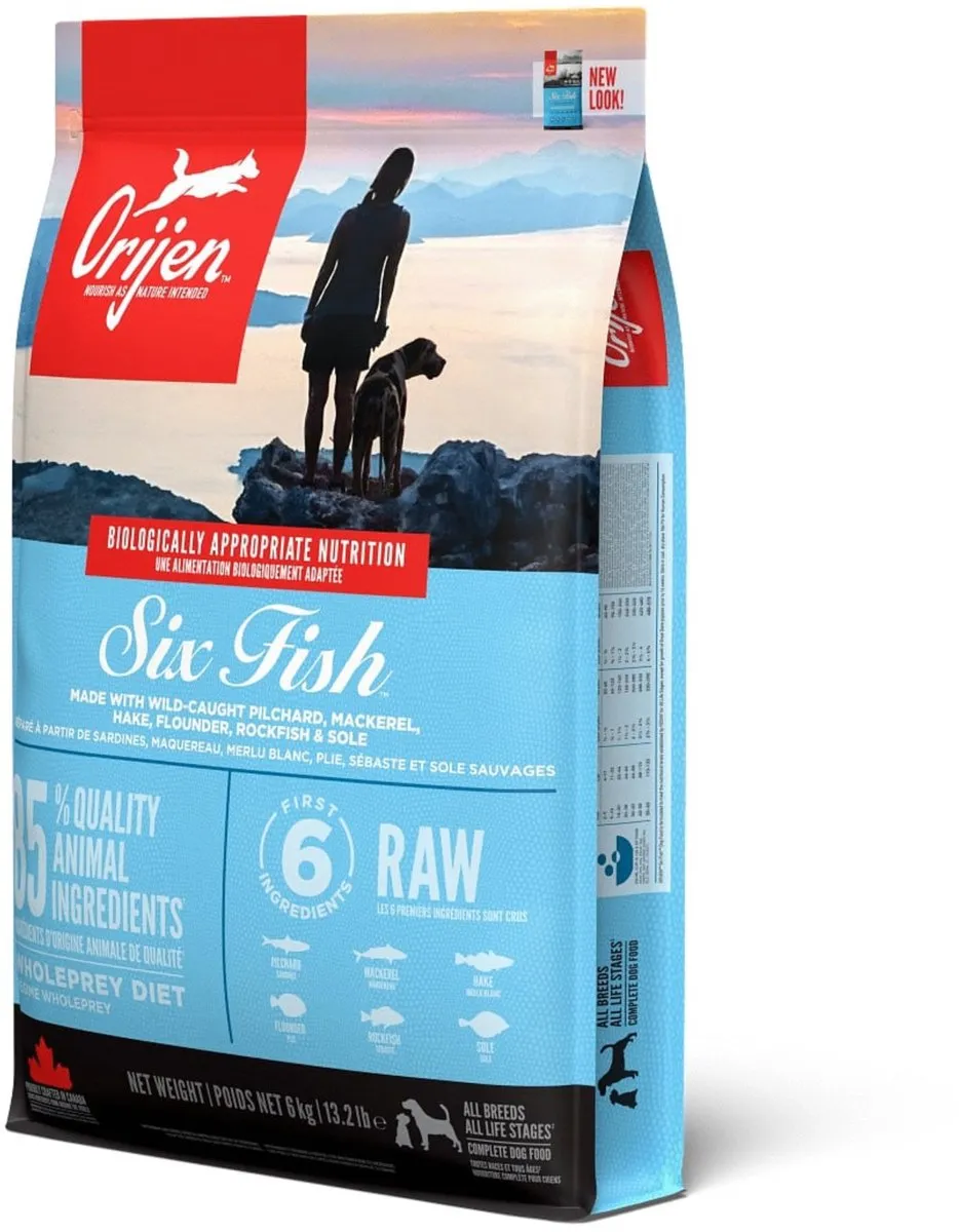 Orijen Six Fish Whole Prey Hondenvoer 6 kg