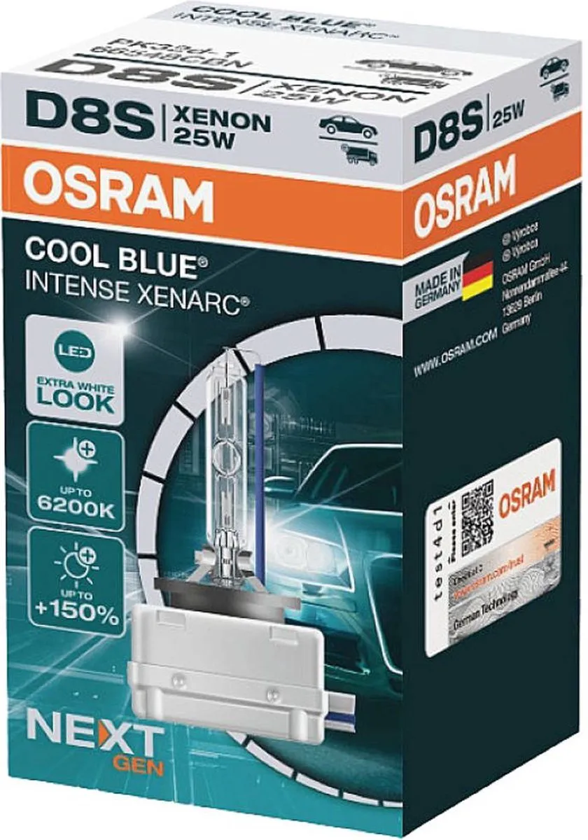 Osram Xenarc Cool Blue D8S Xenonlamp 35W - 6200K